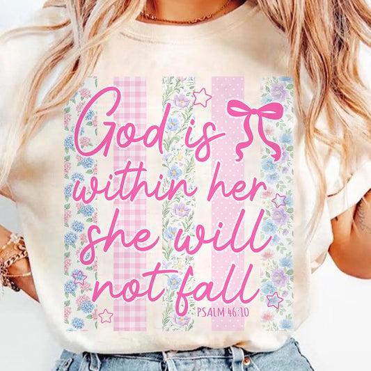 God is with her